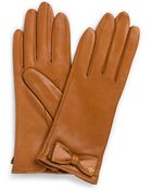 Tory Burch Leather Bow Glove - Lyst