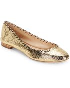 Loeffler Randall Scalloped Leather Ballet Flats - Lyst