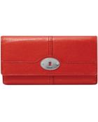 Fossil Marlow Leather Flap Clutch - Lyst