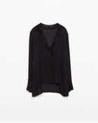 Zara Oversized Studio Polo Shirt - Lyst