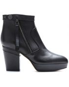Acne Studios Track Leather Ankle Boots - Lyst