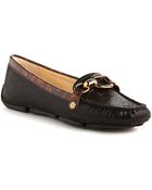 Anne Klein Yetta Printed Leather Loafers - Lyst