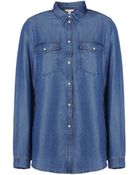 Esprit Denim Shirt - Lyst