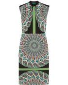 Etro Printed Washed-Silk Dress - Lyst