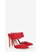 Express Pointed Toe Two Piece Runway Mule - Lyst