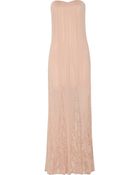 Alice + Olivia Francesca Crinkled-Chiffon Maxi Dress - Lyst