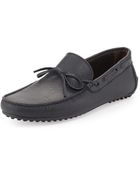 Bruno Magli Pistillo Bow Slipon Leather Moccasin - Lyst