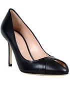 Sergio Rossi Peep-Toe Pump - Lyst