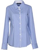 Blue Les Copains Shirt - Lyst