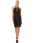Laundry By Shelli Segal Sleeveless Laser Cut Sheath Dress - Lyst