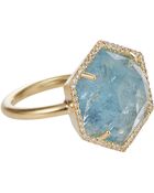 Irene Neuwirth Diamond & Aquamarine Ring - Lyst