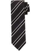 Hugo Boss Diagonally Striped Slim Tie - Lyst