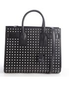 Saint Laurent Black Leather Studded 'Sac Du Jour' Tote - Lyst
