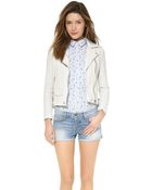 Oak Rider Leather Jacket - Lyst