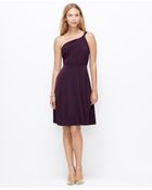 Ann Taylor Jersey One Shoulder Bridesmaid Dress - Lyst