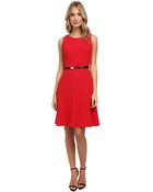 Calvin Klein Flared Dress - Lyst