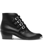 Michael Kors Peggie Leather Ankle Boot - Lyst