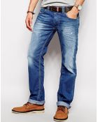 Diesel Jeans Larkee 830W Straight Fit Mid Distress - Lyst