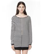 Alexander Wang Lightweight Long Sleeve Knit Sweater - Lyst