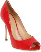 Sergio Rossi 105mm Godiva Open Toe Pumps - Lyst