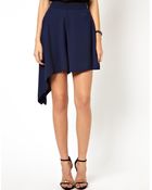Asos Shorts with Asymmetric Dipped Hem - Lyst