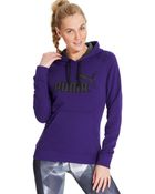 Puma Logo Hoodie Sweatshirt - Lyst