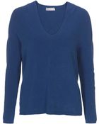 Stefanel V-Neck Sweater - Lyst