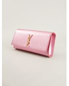 Saint Laurent Monogram Clutch - Lyst