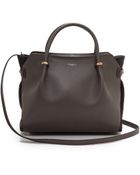 Nina Ricci Leather Satchel - Gris - Lyst
