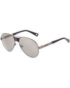 Balmain Gunmetal Aviator Sunglasses Gray - Lyst
