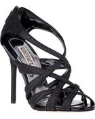Badgley Mischka Junebug Evening Sandal Black Glitter - Lyst