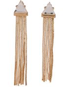 Metropark Triangle Fringe Earrings - Lyst