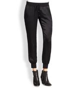 Haute Hippie Silk Charmeuse Sweatpants - Lyst
