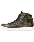 Dolce & Gabbana Camouflage Leather High Top Sneakers - Lyst