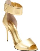 Giuseppe Zanotti Metallic Ankle-Strap Sandals - Lyst