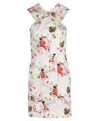 Carven Flower Print Dress - Lyst