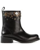 DSquared² Embellished Biker Boots - Lyst