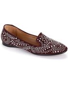 Donald J Pliner Debbi Suede Beaded Flats - Lyst