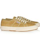Superga 2750 Raffia-Effect Canvas Sneakers - Lyst