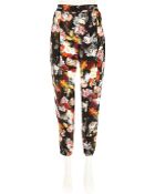 River Island Black Floral Print Joggers - Lyst