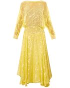 Preen By Thornton Bregazzi Norma Devoré Silkblend Dress - Lyst
