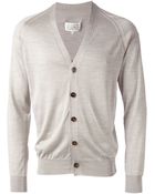 Maison Margiela V-Neck Cardigan - Lyst