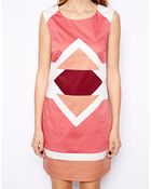 Esprit Geo Print Shift Dress - Lyst