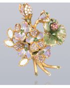 Jay Strongwater Jocelyn Geranium Pin - Lyst