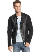 Armani Jeans Sheepskin Moto Jacket - Lyst