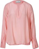 By Malene Birger Silk Blend Blouse - Lyst