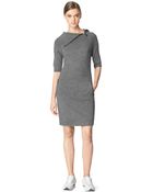 Calvin Klein Jeans Wool Blend Zip Sweater Dress - Lyst