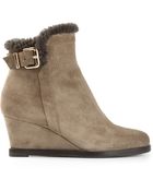 Fendi Wedge Ankle Boots - Lyst