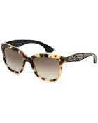 Miu Miu Square Sunglasses - Lyst