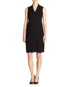 Eileen Fisher Stretch Jersey Dress - Lyst